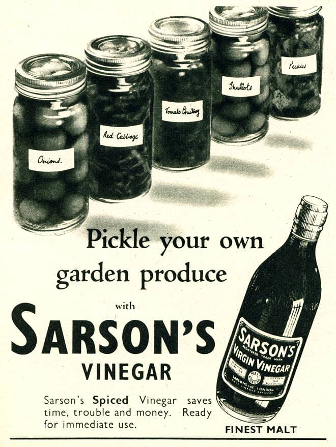 Sarson's Vinegar Ad